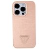 Guess GUHCP15LPCRTHCP iPhone 15 Pro 6.1 różowy/pink hardcase Croco Triangle Metal Logo